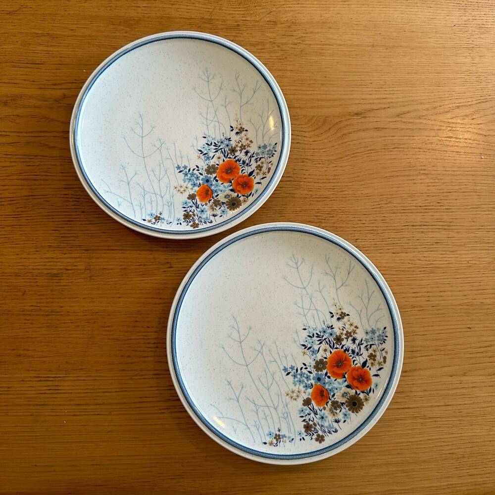 Set of 2 Vtg Salad Plates in Gay Paree by Mikasa Made in Japan